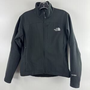 The North Face Apex Bionic Black Softshell Jacket Women's Full Zip Small READ!